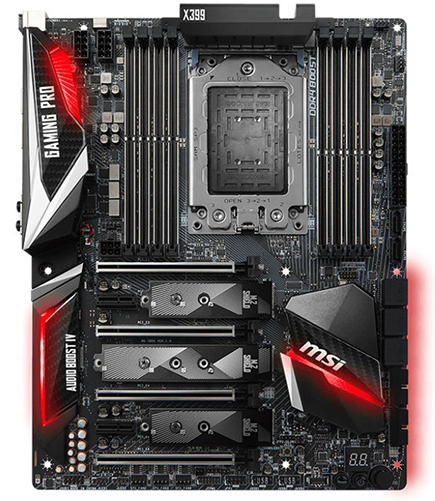 MSI X399 GAMING PRO CARBON Motherboard