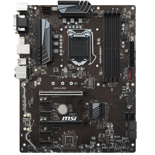 MSI Intel Z370-A PRO Coffee Lake ATX Motherboard LN84385