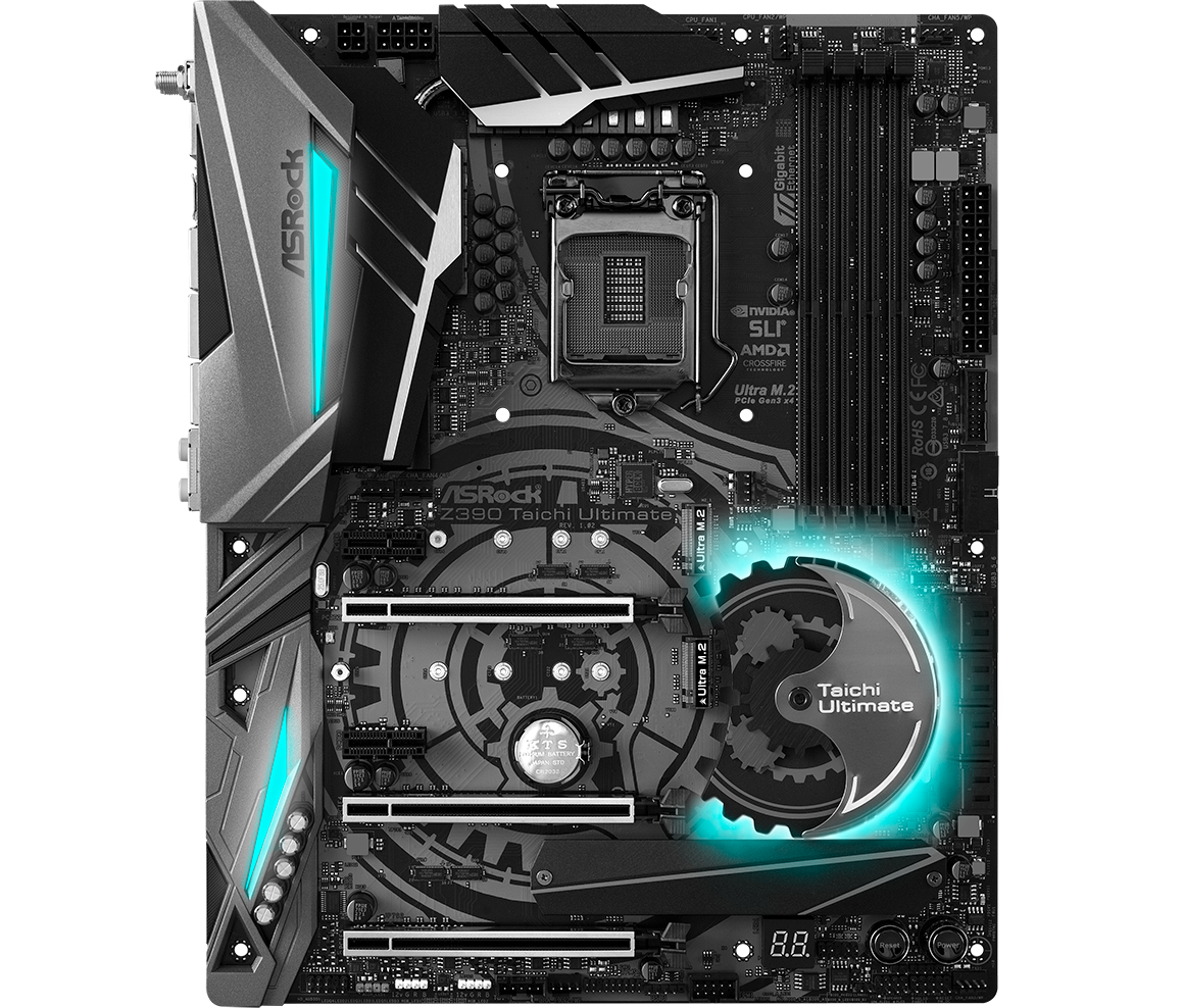 ASRock Intel Z390 Taichi Ultimate ATX Motherboard LN92838 - 90