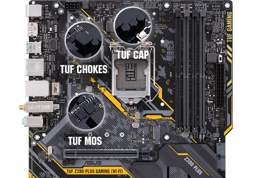 ASUS TUF Intel Z390-PLUS GAMING WiFi 9th Gen ATX Motherboard LN93009 ...