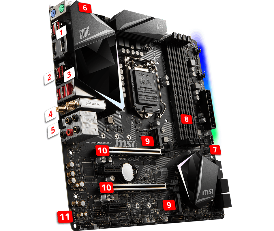 Z390 gaming edge. Z390 Edge AC. MSI z390 Edge AC. Z390 Gaming Edge AC. MSI z390 Edge AC Board view.