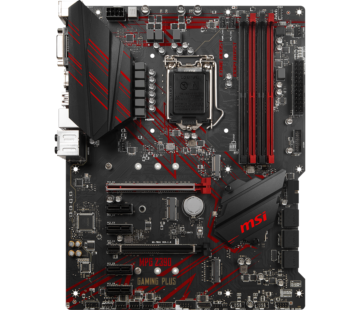 MSI MPG Intel Z390 GAMING PLUS 9th Gen ATX Motherboard LN92789 - MPG