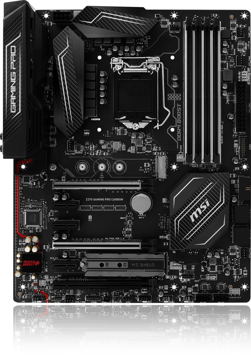MSI Z270 Gaming Pro Carbon Kaby Lake ATX Motherboard LN76985 Z270GAM