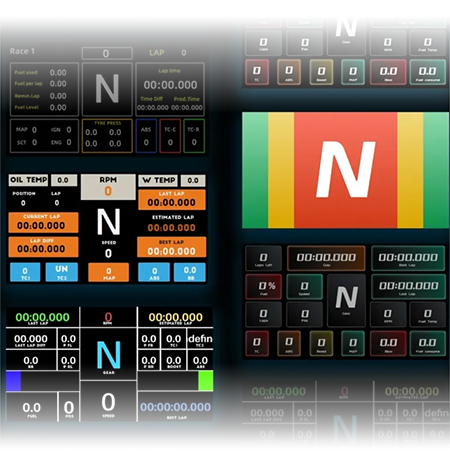 Collage of widgets