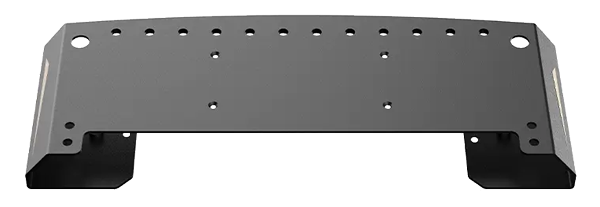 Front view of mounting plate