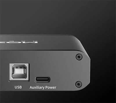 USB Type-B and Auxiliary Power