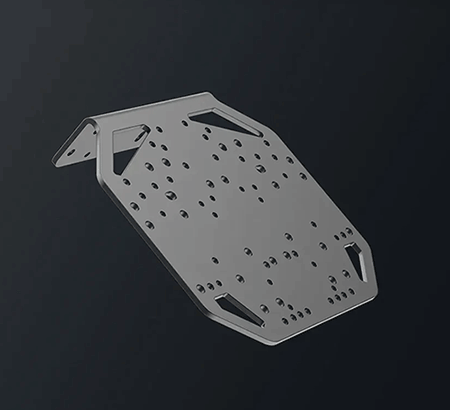 Angled shot of bracket