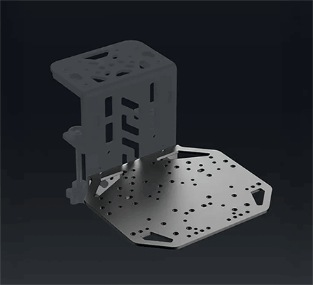 Vertical bracket for reference