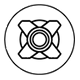 Aviation-grade aluminium icon.