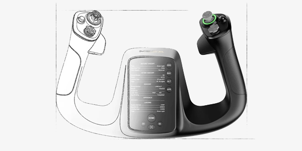 Half sketch and half product image of the MFY Yoke