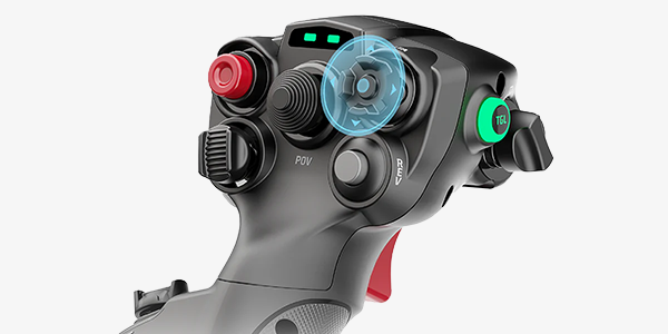 Close up of button layout.