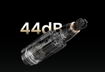 Actuator with 44dB imposed behind it