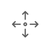 Icon of arrows pointing in multiple directions.