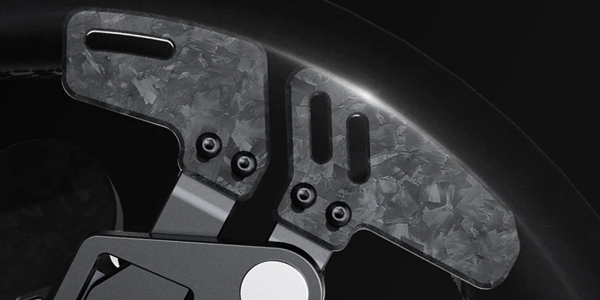 Magnetic Forged Carbon Dual-Clutch Paddles.