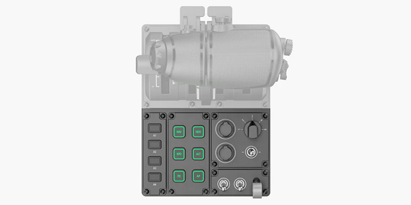 Control panel of the MTQ Throttle.