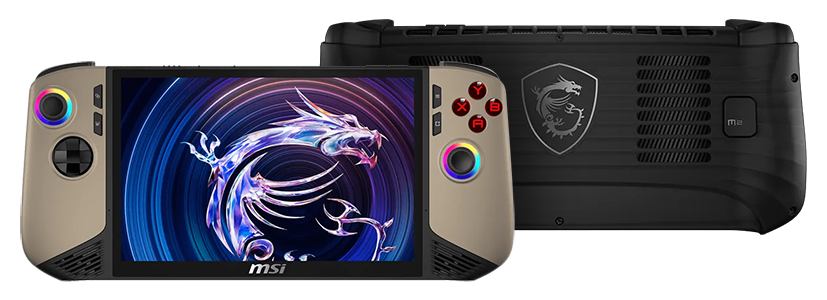 Claw 8 AI+ A2VM Sandstorm Handheld Games Console from MSI.