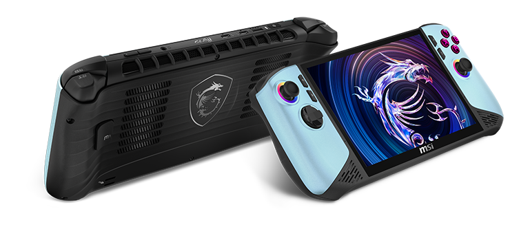 Claw 8 AI+ A2VM Glacier Blue Edition Copilot+ PC from MSI.