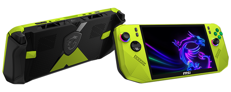 MSI Claw A8 BZ2EM AMD Ryzen Z2 Extreme Neon Green Handheld Gaming