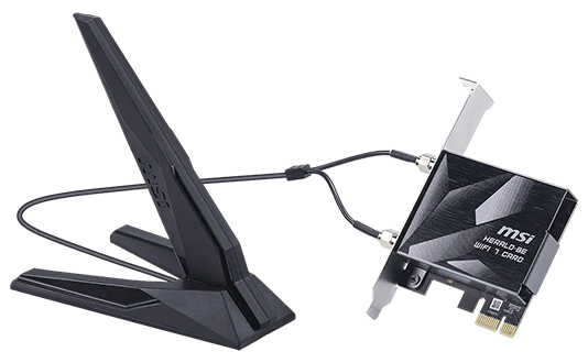 HERALD BE9400 WiFi 7 PCIe Card from MSI