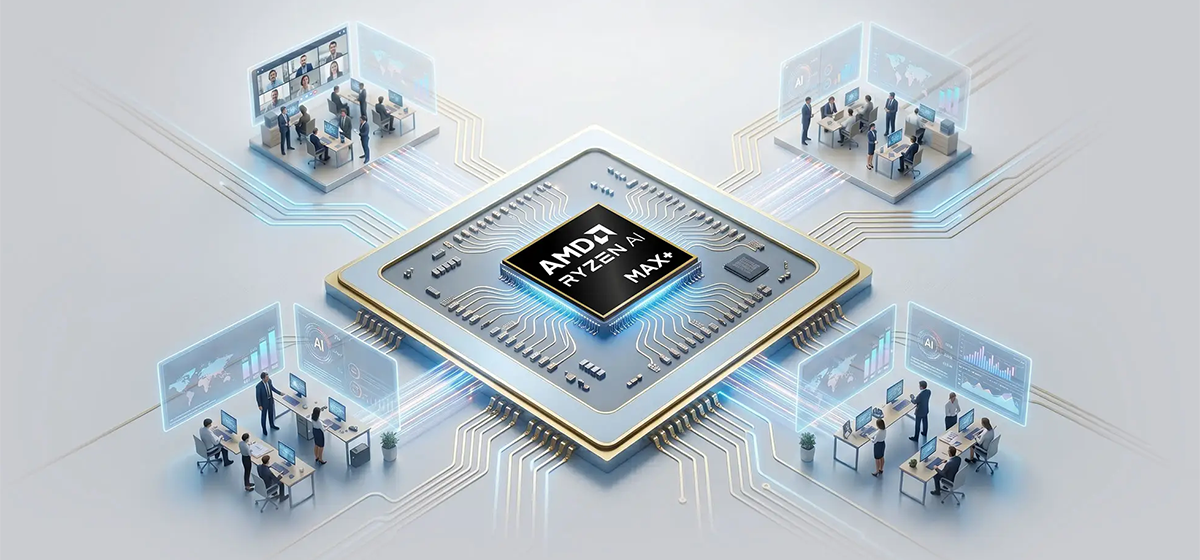 Illustration of AMD Ryzen AI Max+ benefits