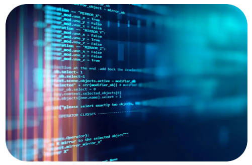 Reflection of monitor with code