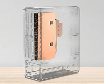 Heatsink array in case