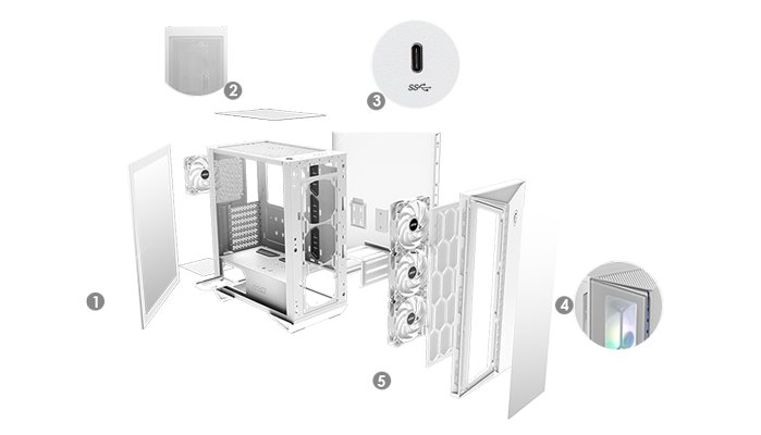 Burst Shot showing components