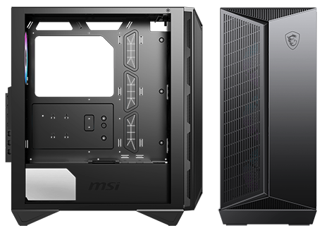 MSI MPG GUNGNIR 111R Black Mid Tower Tempered Glass PC Gaming Case ...