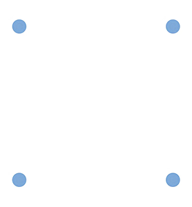 Top of CPU block to highlight Intel CPU mounting holes