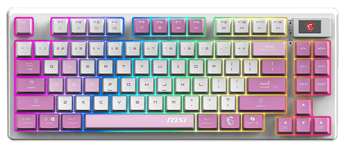 Forge GK600 TKL Wireless Violet Keyboard from MSI