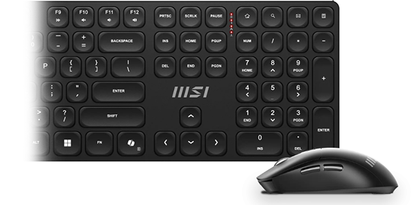 Right section of the FORGE keyboard with mouse infront.