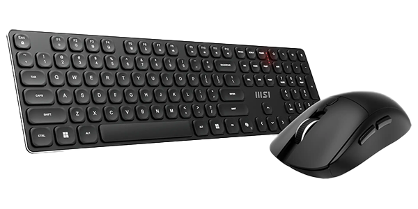 Hero angle of FORGE keyboard and mouse combo.