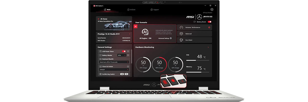 PC with AI app features