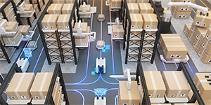 Robot controlled warehouse to highlight robotic use