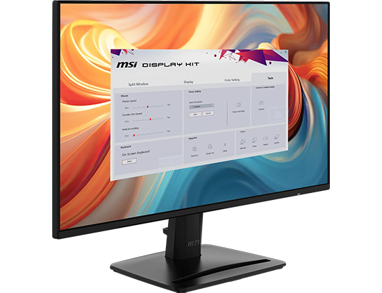 Image of MSI Display Kit App on screen