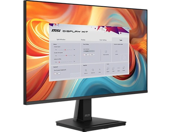 Image of MSI Display Kit App on screen