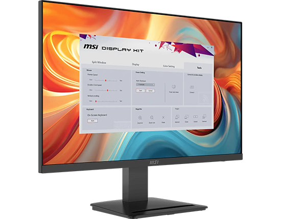 Image of MSI Display Kit App on screen