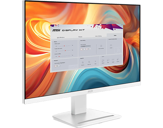 Image of MSI Display Kit App on screen