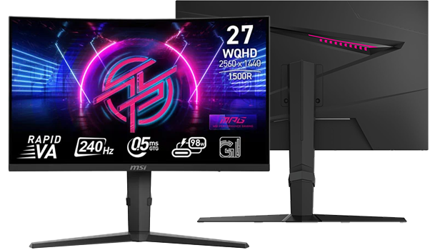 MSI 27" Quad HD 240Hz Adaptive Sync Curved Gaming Monitor LN151331 - MPG  275CQRXF | SCAN UK