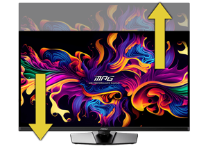 height of monitor