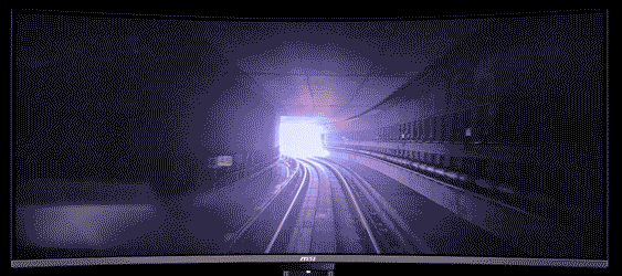A gif to show the default Peak 1300 brightness at its lowest curve