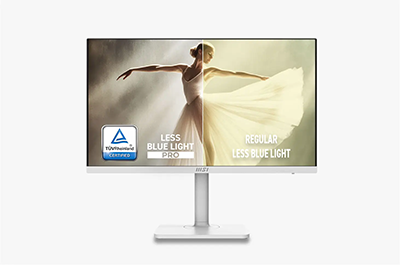 TÜV-certified Less Blue Light PRO feature.
