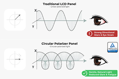 Circular polariser feature.