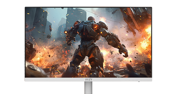 Vibrant action gameplay footage, highlighting Adaptive Sync feature.