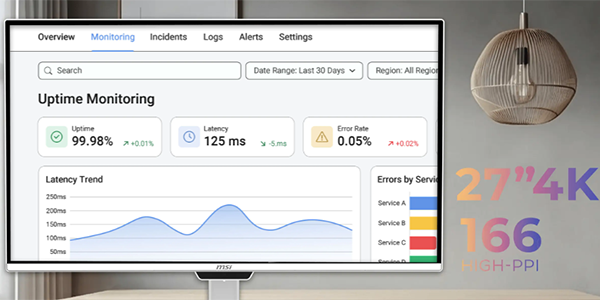 PRO MAX monitor displaying report on-screen.