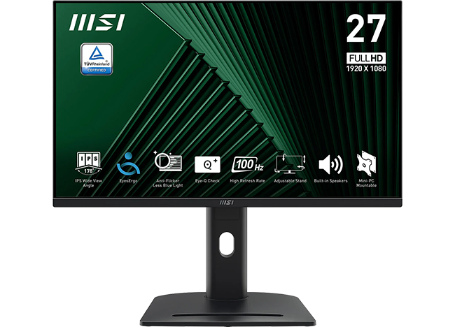 MSI Pro MP275PG 27 Inch  IPS Adaptive Sync Productivity Monitor
