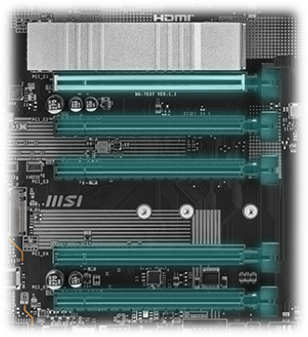 x5 PCIe 2280/110 Slots