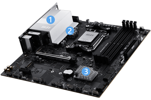 Massive Cooling heatsinks
