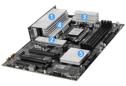 Massive Cooling heatsinks