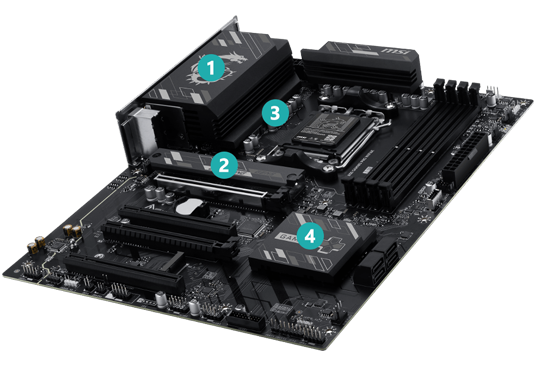 Massive Cooling heatsinks